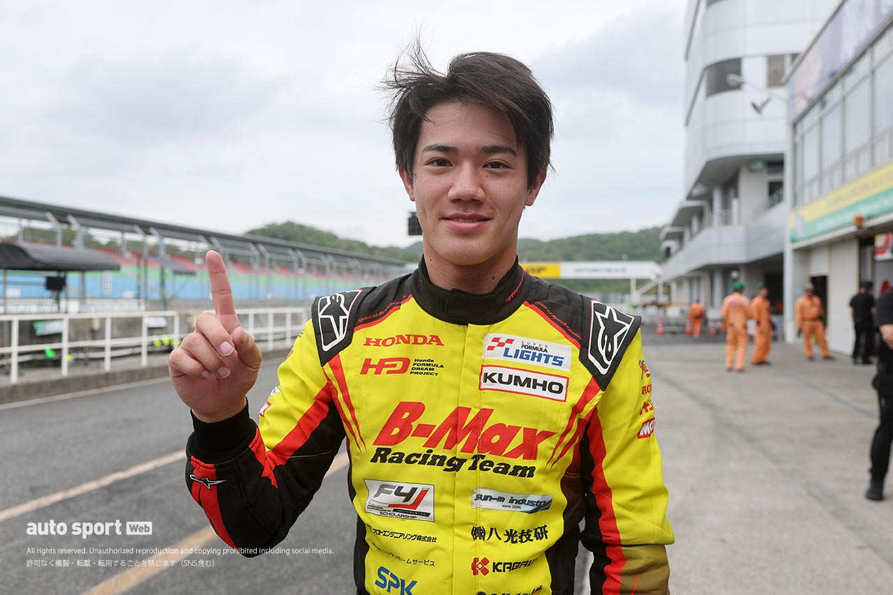 全日本スーパーフォーミュラ・ライツ選手権第3大会岡山は野村勇斗がダブルポール獲得。第8戦では2番手に三井優介がつける