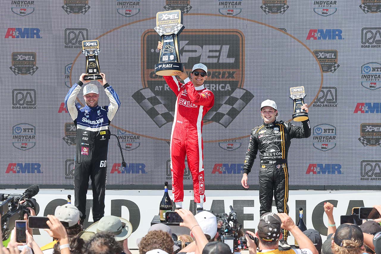 ホンダの快進撃止まず。パロウがロード・アメリカで同朋対決を制し今季6勝目／インディカー第9戦