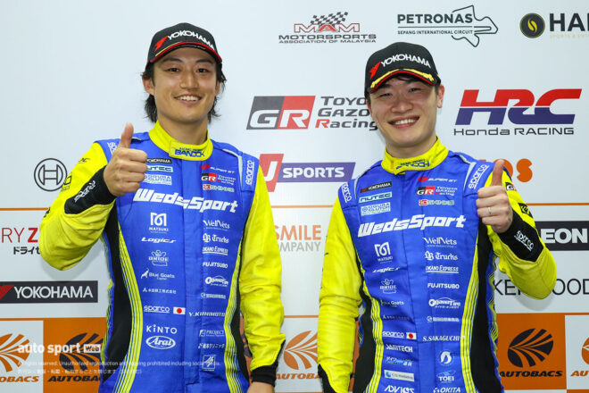 国本雄資と阪口晴南（WedsSport ADVAN GR Supra）