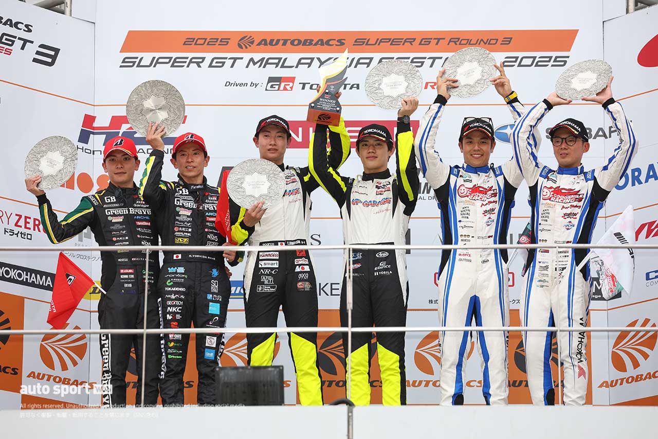 2025スーパーGT第3戦セパン　GT300クラスの表彰式
