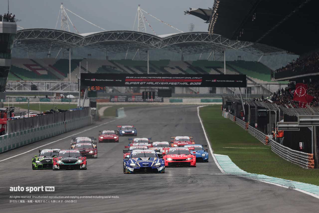 2025スーパーGT第3戦セパン　GT500クラスの決勝スタート