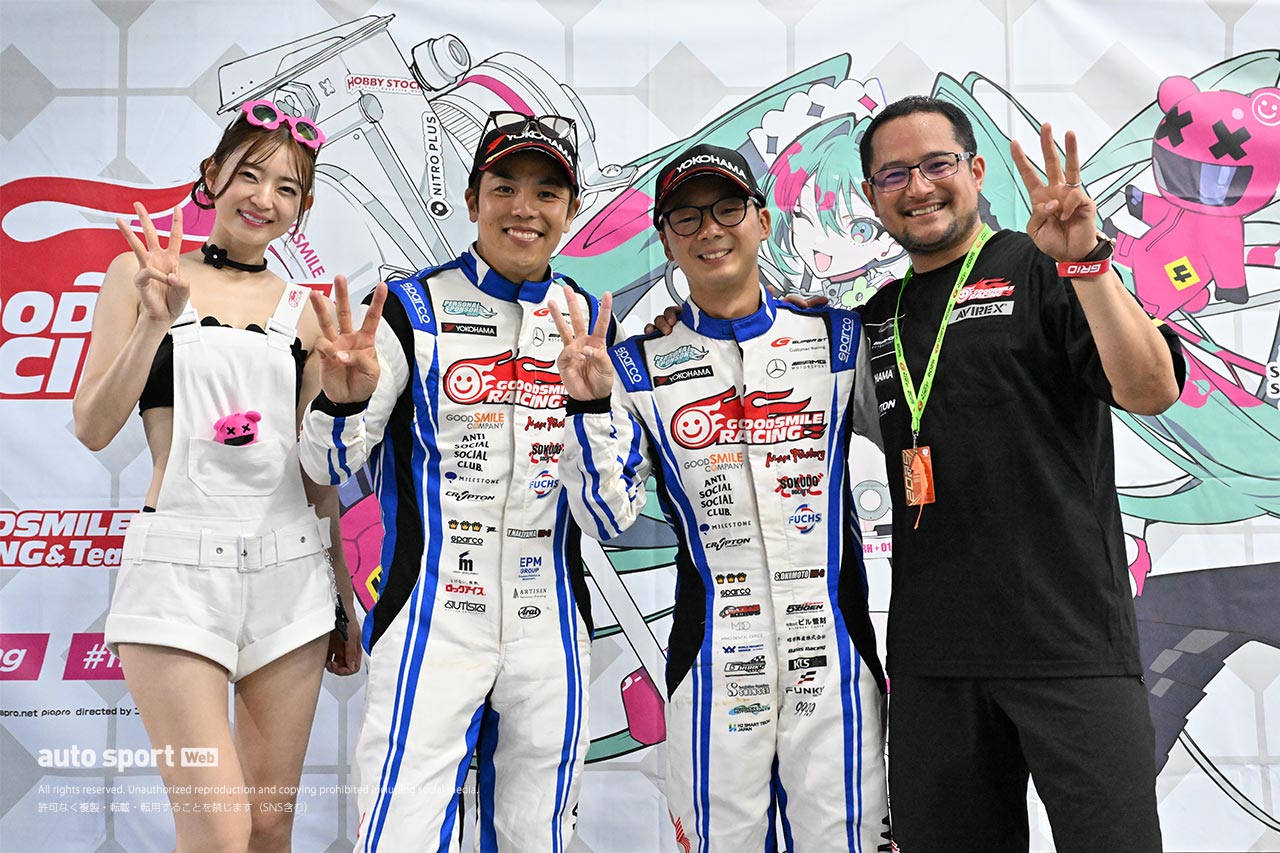 “代役”の中山友貴／奥本隼士組が魅せた！ グッドスマイル 初音ミク AMGが第3戦セパンで殊勲の3位表彰台