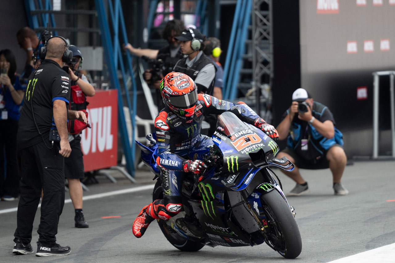 クアルタラロ、ポール獲得も転倒リタイア。前輪ユーズドの理由は「決勝が曇りの場合に備えて」とリンス／第10戦オランダGP