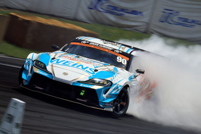 開幕大会に続き目桑が第3戦で追走3連勝。第4戦は松山が今季初優勝を果たす／D1GP筑波