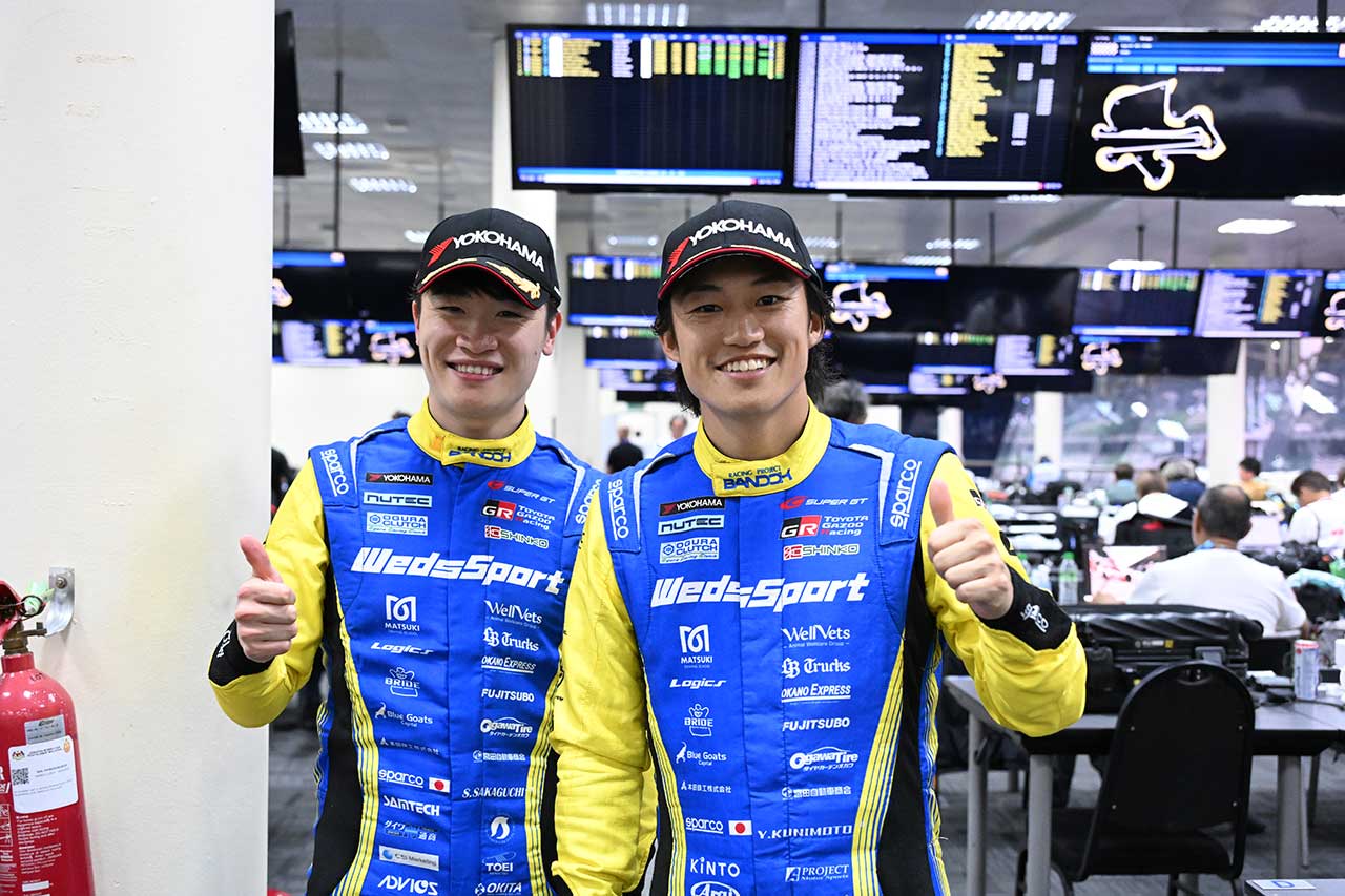 阪口晴南と国本雄資（WedsSport ADVAN GR Supra）