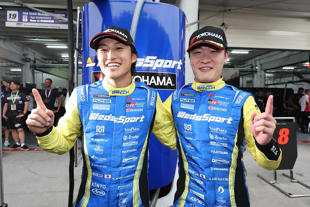 国本雄資と阪口晴南（WedsSport ADVAN GR Supra）