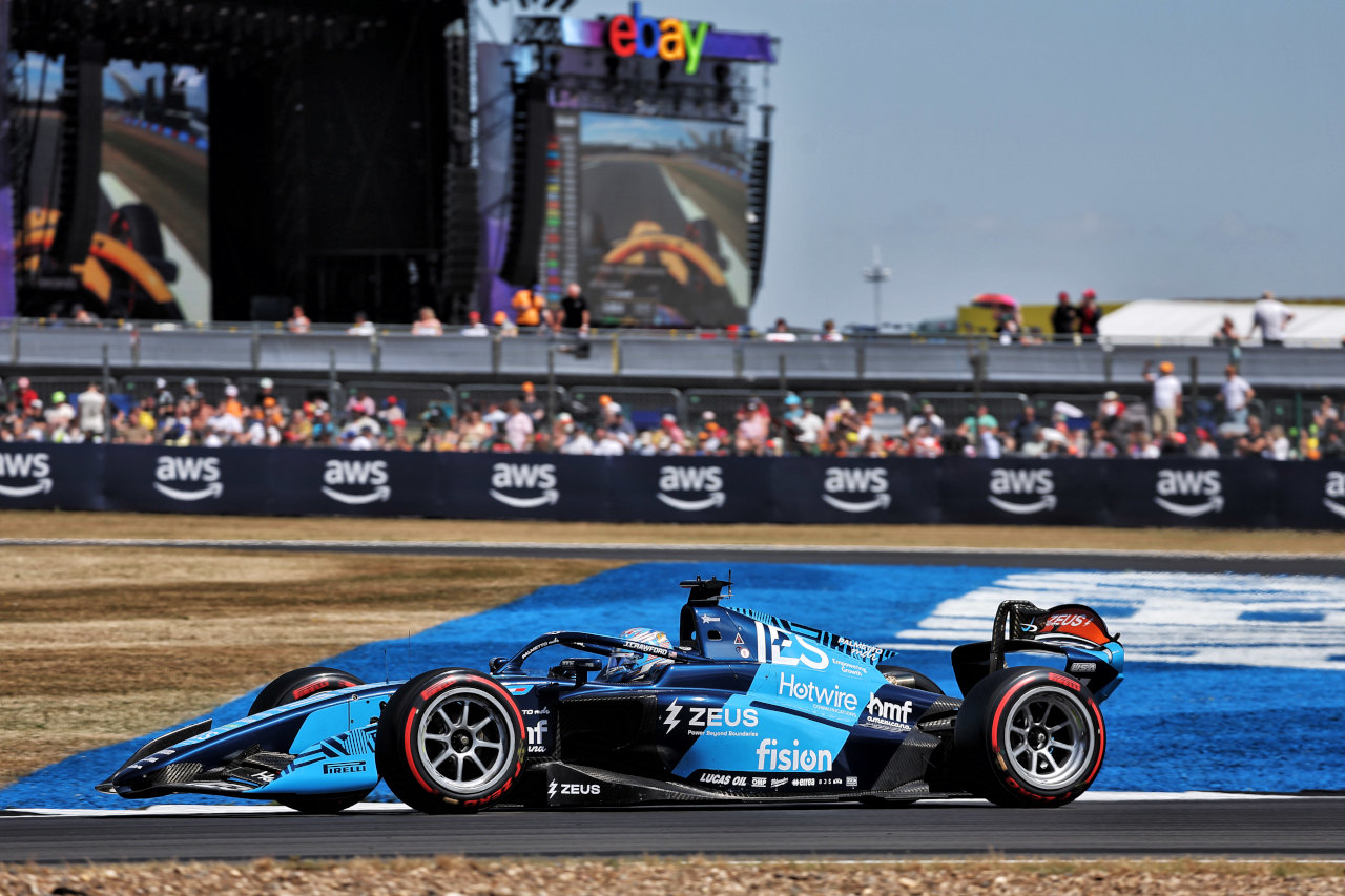 2025年FIA F2第8戦シルバーストン　ジャック・クロフォード（ダムス・ルーカスオイル／アストンマーティン育成）