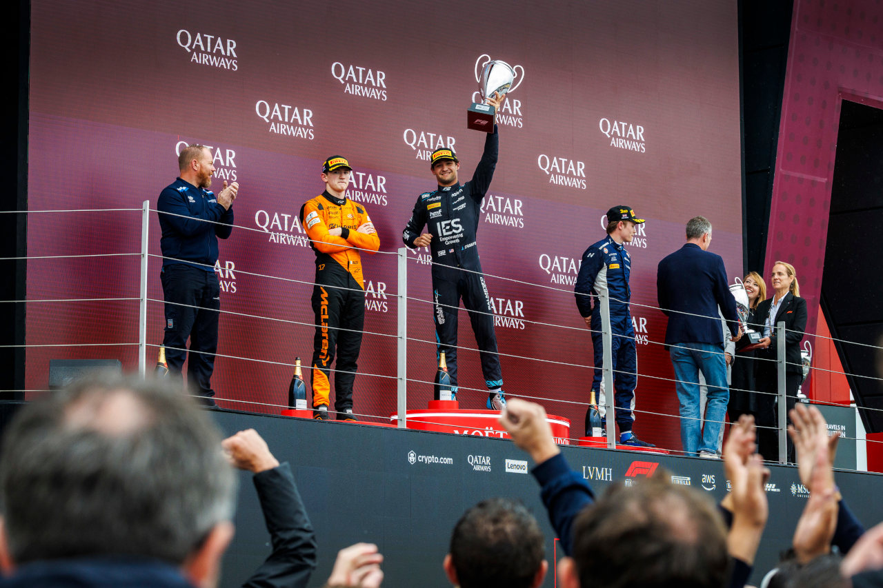 2025年FIA F2第8戦シルバーストン　ジャック・クロフォード（ダムス・ルーカスオイル／アストンマーティン育成）