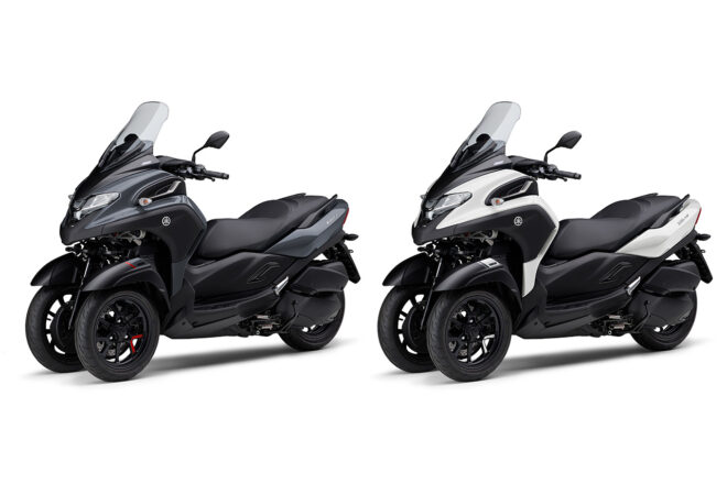 ヤマハ、フロント2輪モデル『トリシティ300』のカラーリングを変更した2025年モデルを発表