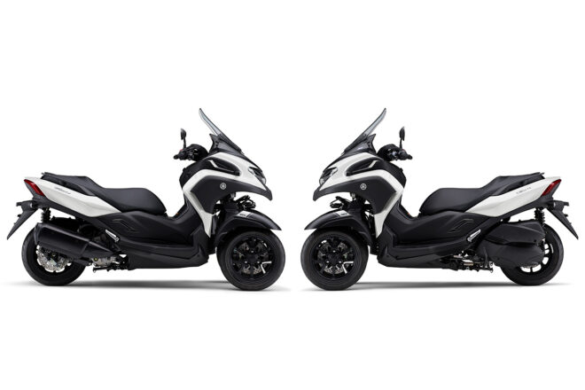ヤマハ、フロント2輪モデル『トリシティ300』のカラーリングを変更した2025年モデルを発表