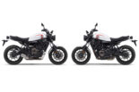 ヤマハ、ネオレトロ『XSR700』の最新モデル発表。ホワイトとブルーのカラーラインアップに