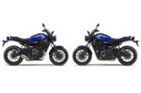 ヤマハ、ネオレトロ『XSR700』の最新モデル発表。ホワイトとブルーのカラーラインアップに