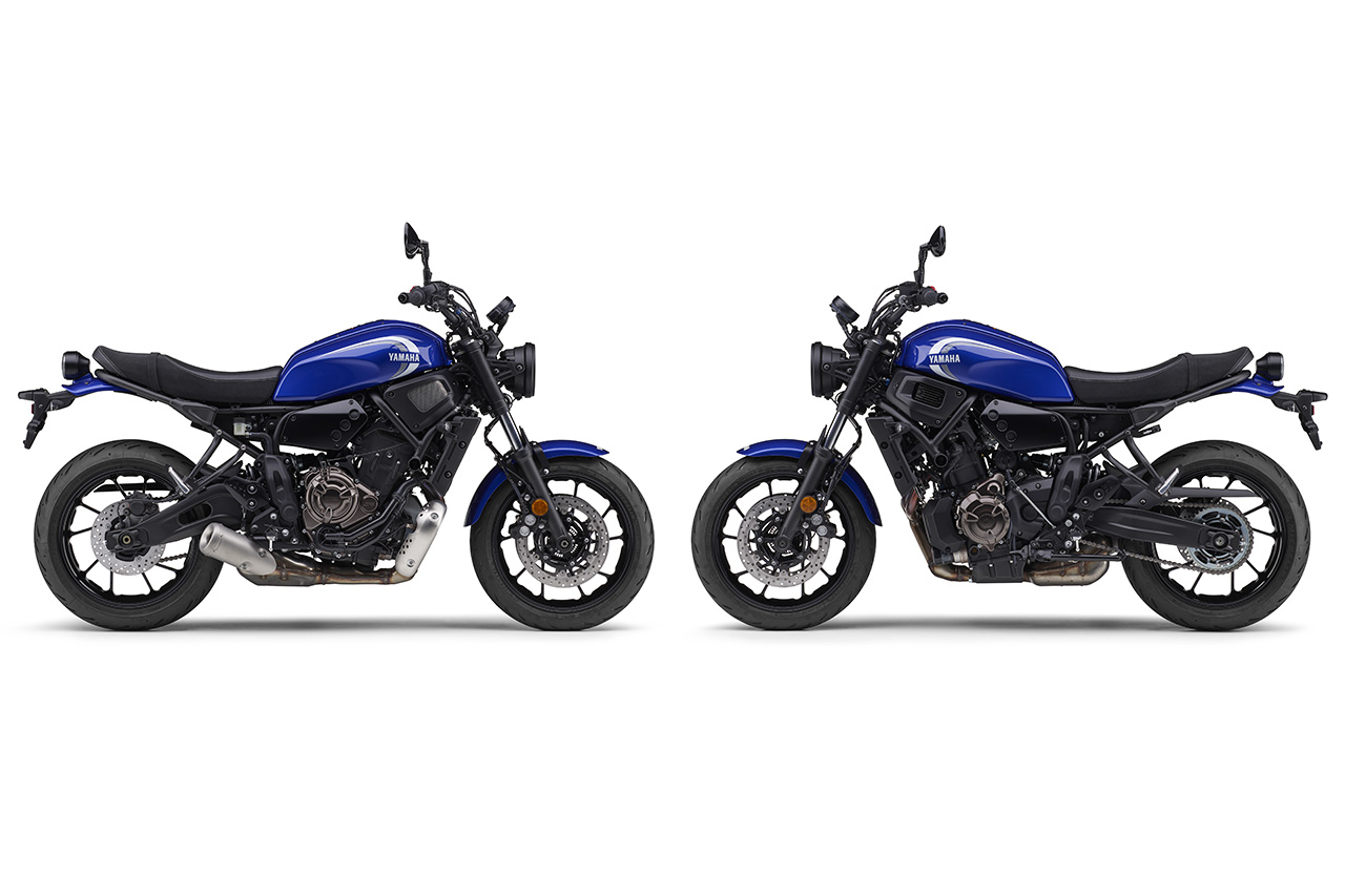 ヤマハ、ネオレトロ『XSR700』の最新モデル発表。ホワイトとブルーのカラーラインアップに