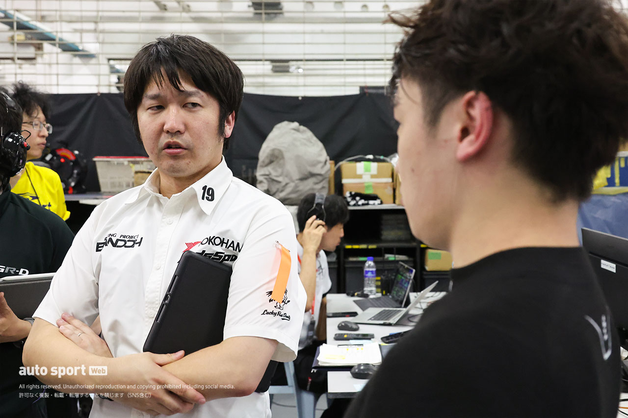 中山将チーフエンジニア（TGR TEAM WedsSport BANDOH）