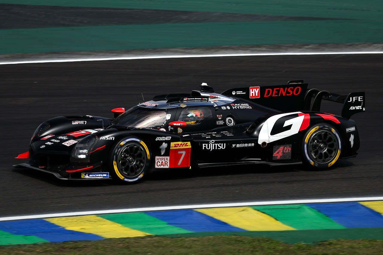 過去4戦2勝のWECサンパウロで巻き返しへ。トヨタ、走行初日は7号車GR010ハイブリッドが4番手「ライバルたちがやや速い」