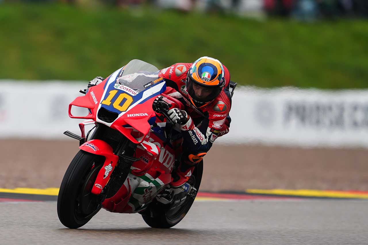 ホンダ、ドライの感覚再現できず「グリップと旋回性が足りなかった」とミル／MotoGP第11戦ドイツGP