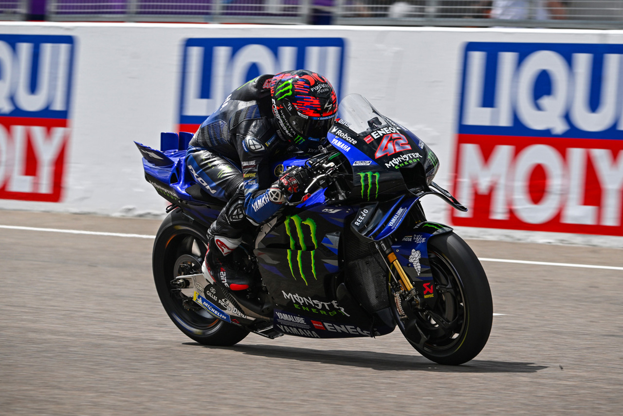 荒れた決勝はふたり揃ってポイント加算「リアルな結果ではないから満足できない」とクアルタラロ／第11戦ドイツGP