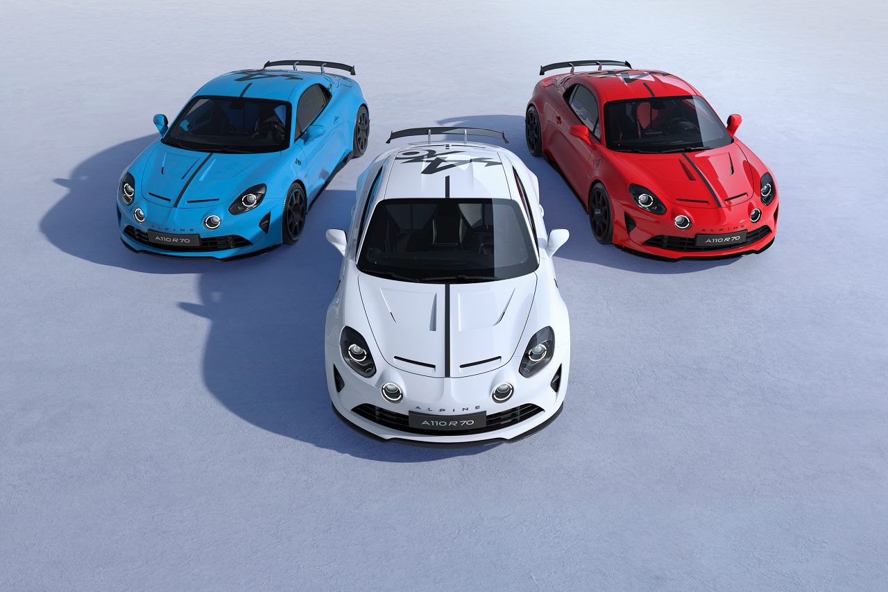 アルピーヌ、日本限定14台の“創業トリコロール”を採用した『A110』70周年記念特別モデルを設定