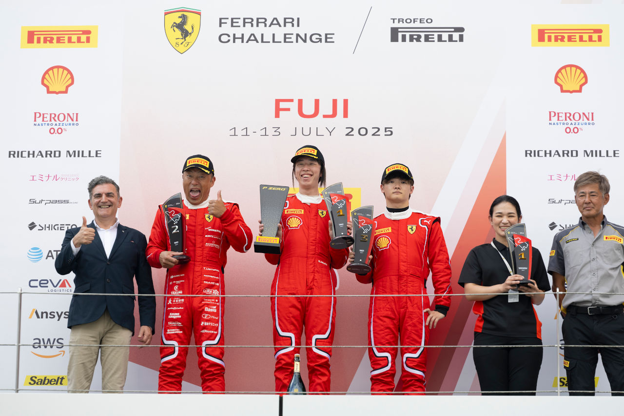 富士連戦の第4戦は武藤壮汰が制圧。フェラーリ・チャレンジ・ジャパン2025は次戦、王者争いの最終局面へ