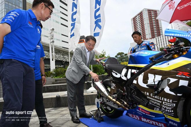 今年も中野祐介浜松市長が浜松ゆかりの3チームを激励！ 勝ちどきを上げた／浜松市主催鈴鹿8耐壮行会