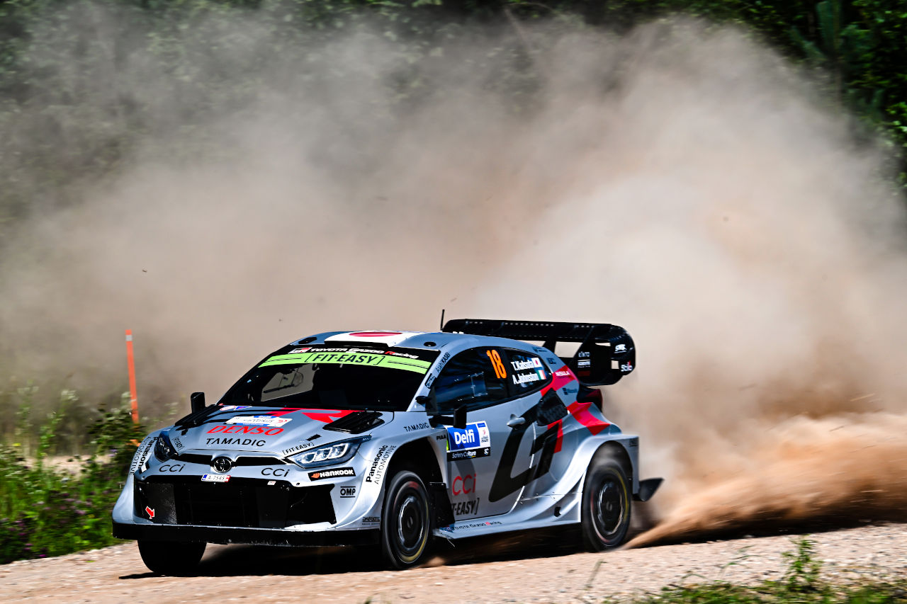 ロバンペラ、勝田のトヨタ勢がシェイクダウン1-2発進。ヌービルが続く／WRCエストニア