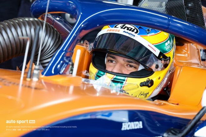 その差0.021秒。スーパーフォーミュラ第6戦富士は野尻智紀が坪井翔を僅差で下し通算23回目のポールポジションを獲得