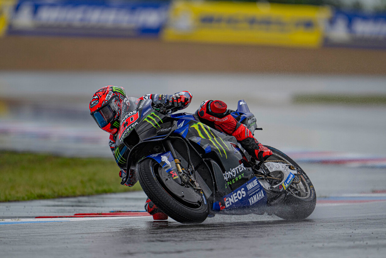ヤマハ、クアルタラロが初日3番手。路面水量が変化しても「素晴らしいフィーリング」／第12戦チェコGP