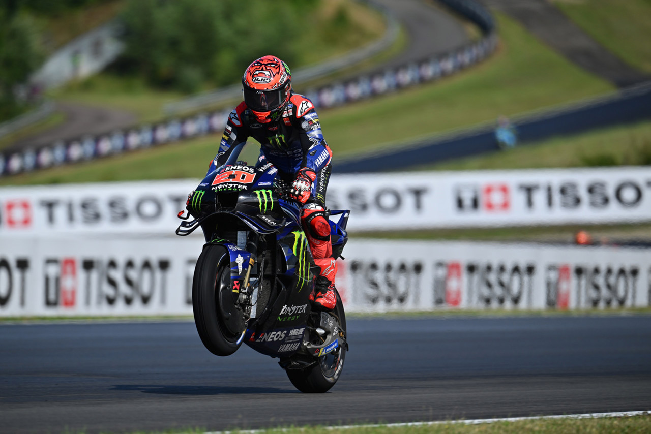 ヤマハ、クアルタラロが初日3番手。路面水量が変化しても「素晴らしいフィーリング」／第12戦チェコGP