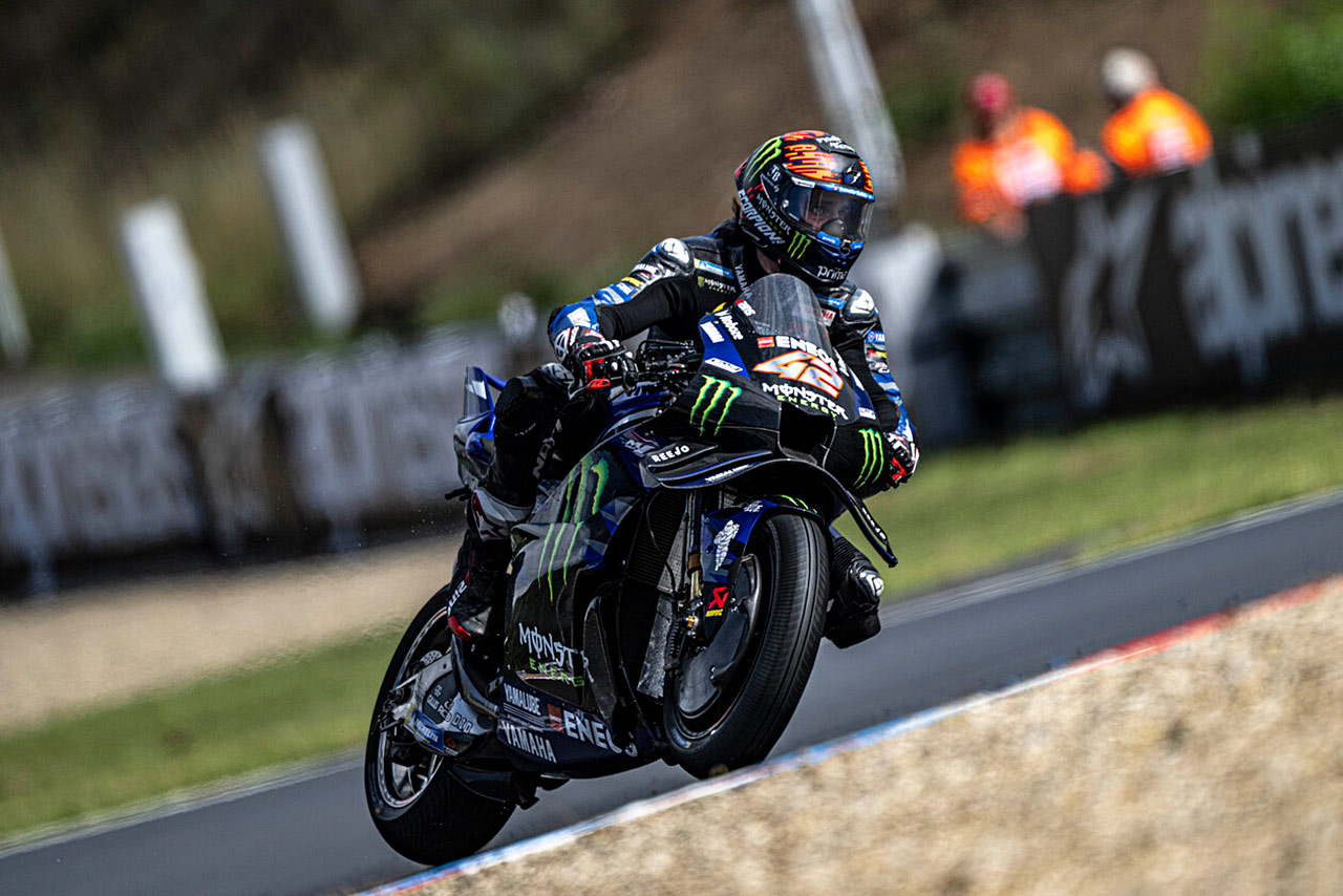 ヤマハ、クアルタラロが初日3番手。路面水量が変化しても「素晴らしいフィーリング」／第12戦チェコGP