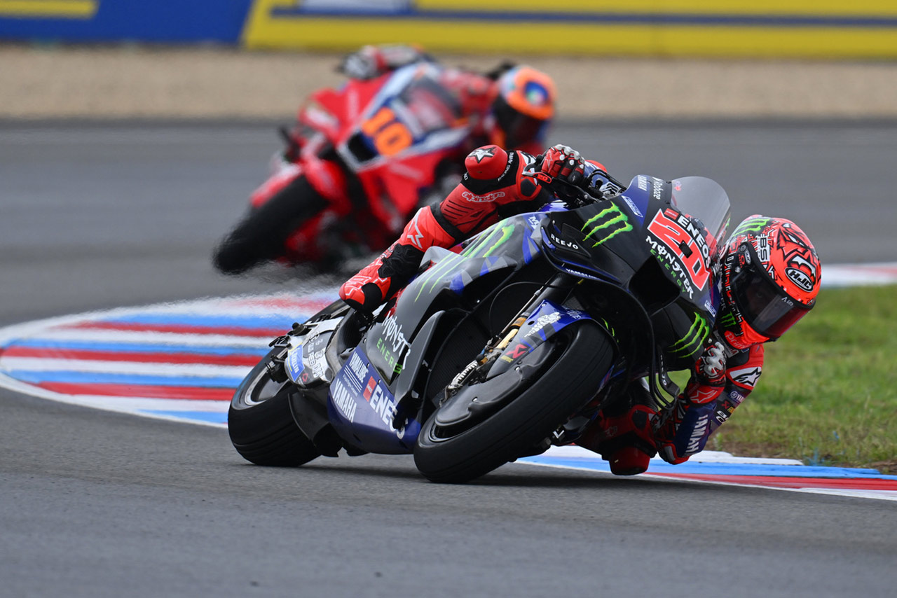 ヤマハ、クアルタラロが初日3番手。路面水量が変化しても「素晴らしいフィーリング」／第12戦チェコGP