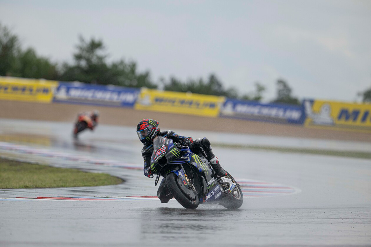 ヤマハ、クアルタラロが初日3番手。路面水量が変化しても「素晴らしいフィーリング」／第12戦チェコGP