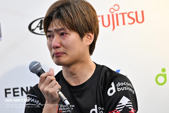フォーミュラ引退への熱い思いとチーム、オーナーへの感謝があふれる。大嶋和也、涙のSF参戦100戦記者会見全文