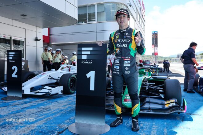 スーパーフォーミュラ第7戦富士は坪井翔が本人も驚くポールポジションを獲得。太田格之進、佐藤蓮が続く