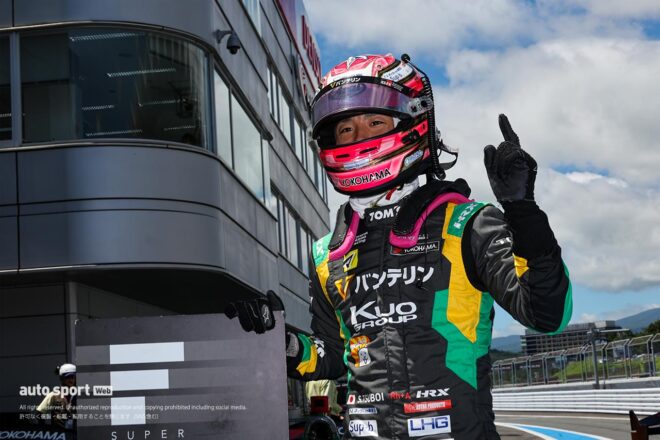 スーパーフォーミュラ第7戦富士は坪井翔が本人も驚きのポールポジションを獲得。太田格之進、佐藤蓮が続く