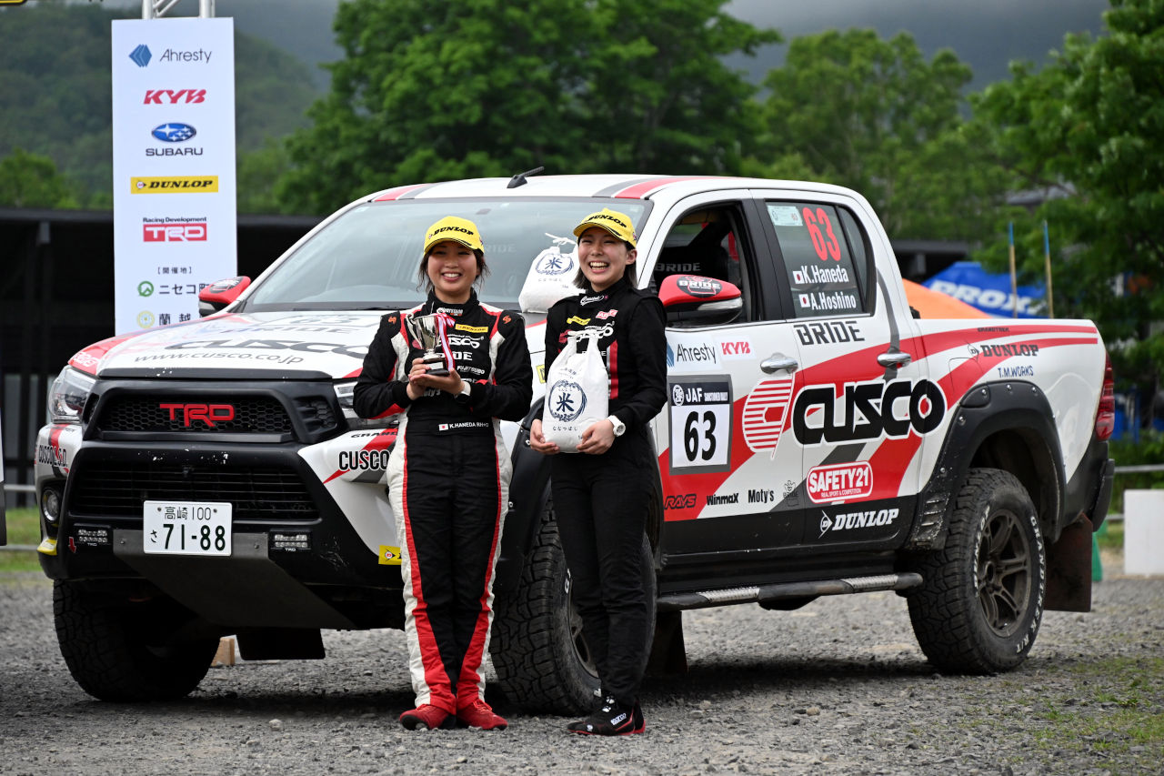 ダンロップの新製品『グラントレックR／T01』がデビュー戦で表彰台獲得。羽根田／星野組がクラス3位に