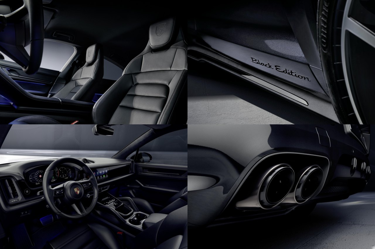 ポルシェ、電動『タイカン』と旗艦SUV『カイエン』に専用装備多数の“ブラックエディション”導入