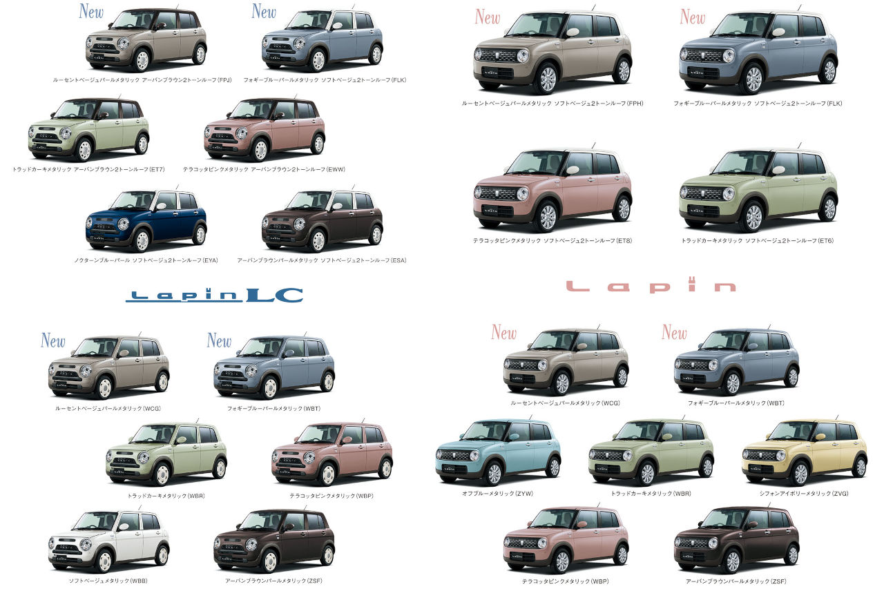 軽快な走りと優れた燃費を両立。スズキ『アルト ラパン／ラパンLC』を仕様変更し8月25日より発売