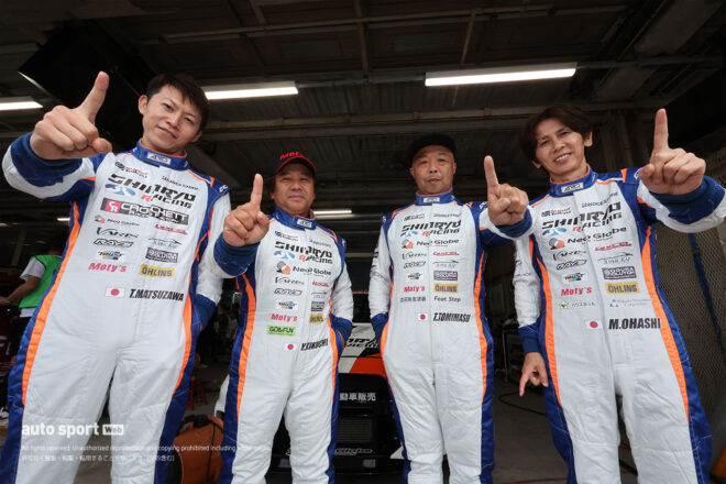 松沢隆弘／菊地靖／冨桝朋広／大橋正澄（6号車新菱オートDXL☆ネオグローブEVO X）