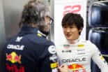 角田裕毅（レッドブル）とローレン・メキース代表