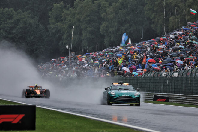 2025年F1第13戦ベルギーGP　フォーメーションラップの様子