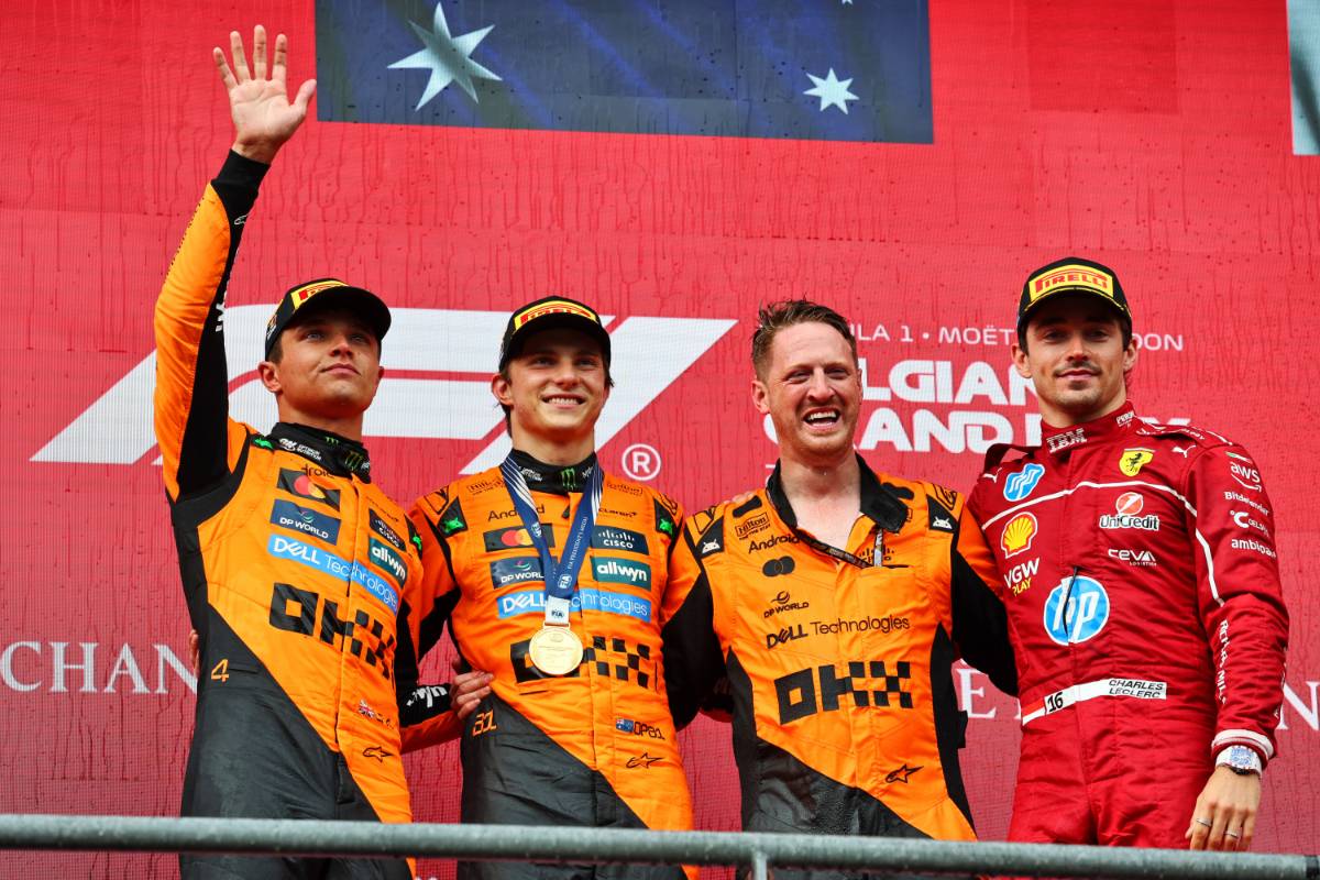 2025年F1第13戦ベルギーGP　表彰式