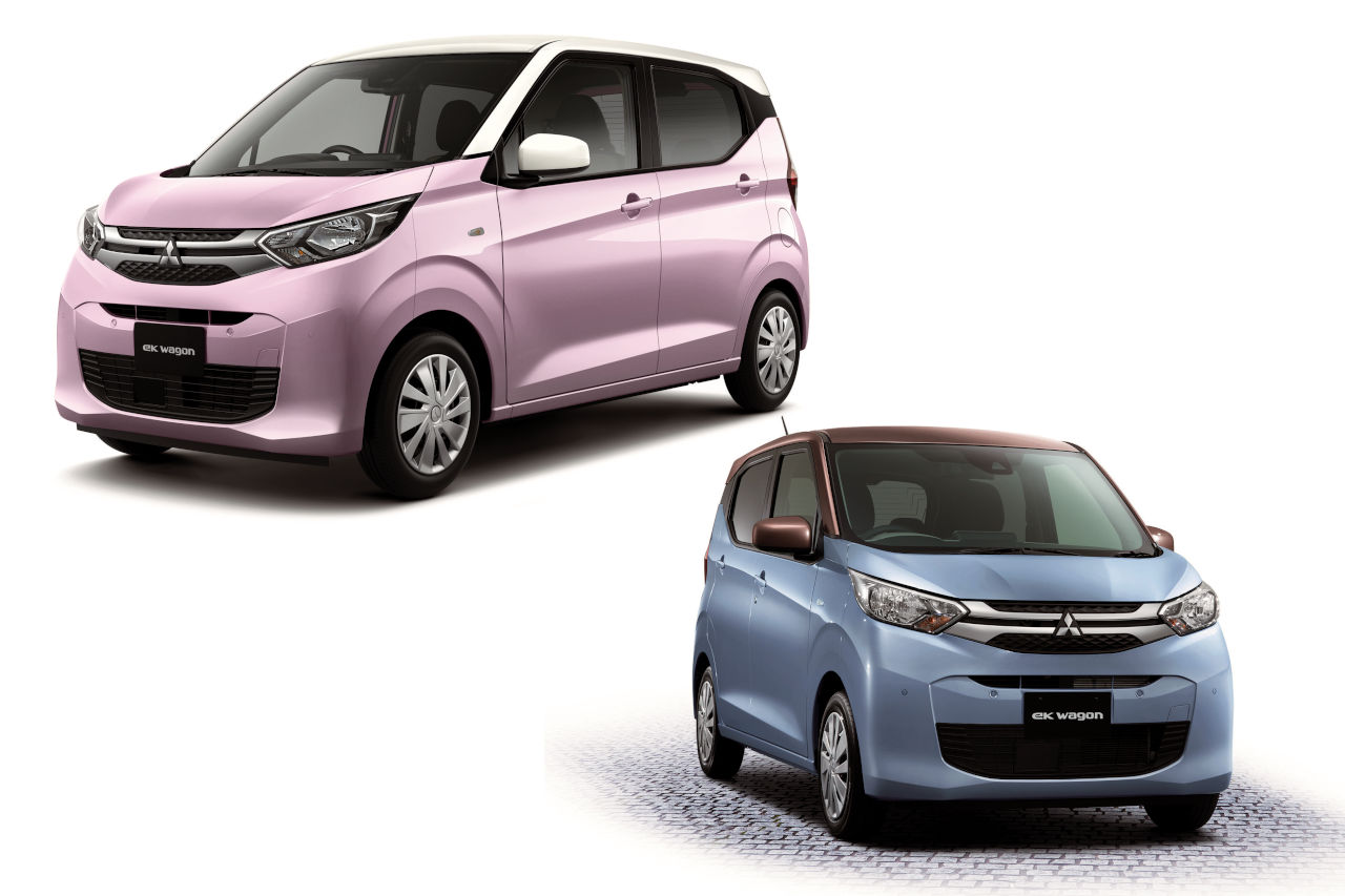ミツビシが軽ハイトワゴン『ekワゴン』を一部改良。同じく『ekクロス』には新色も