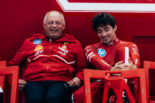 シャルル・ルクレール（フェラーリ）とフレデリック・バスール代表
