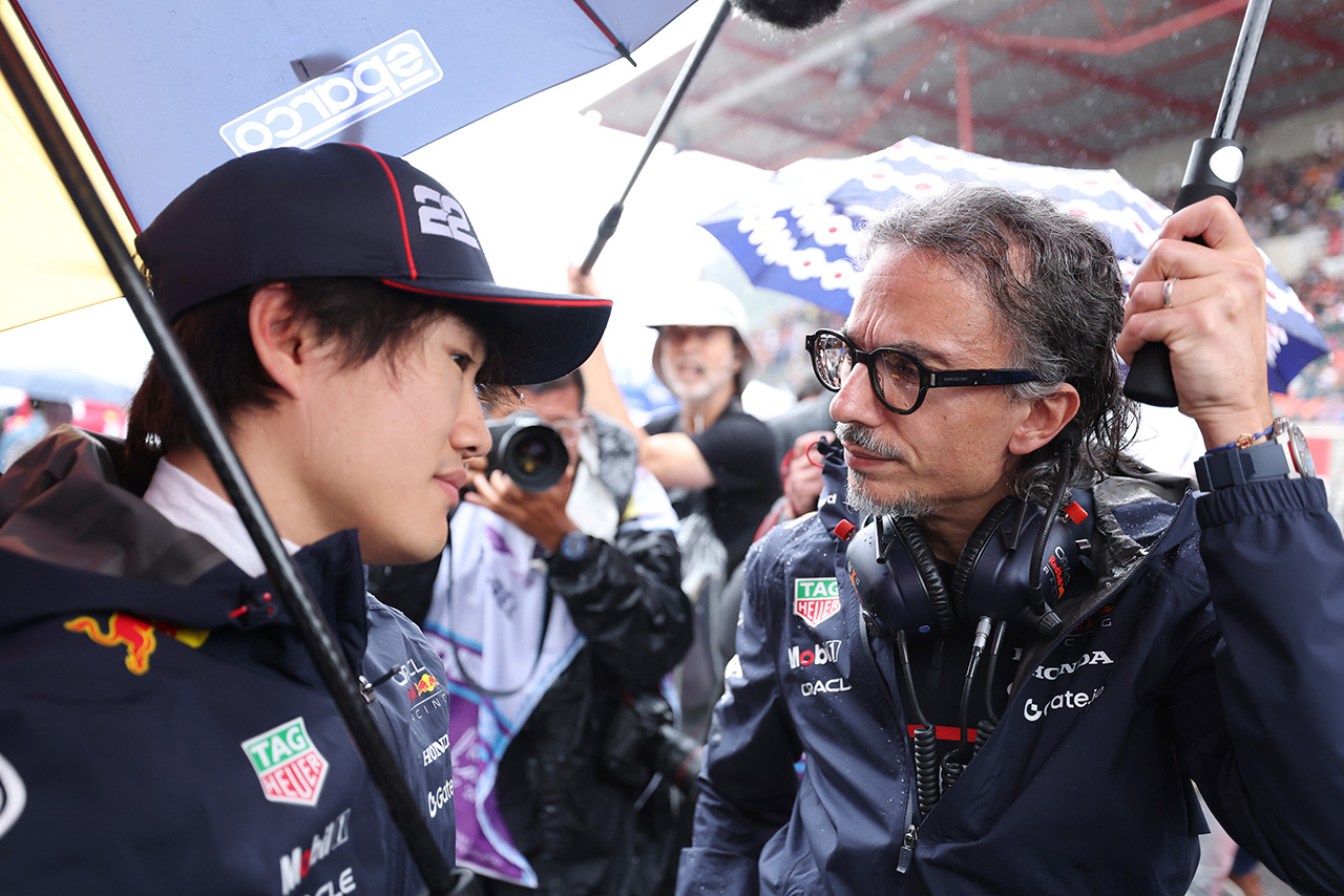角田裕毅&ローラン・メキース代表(レッドブル)
