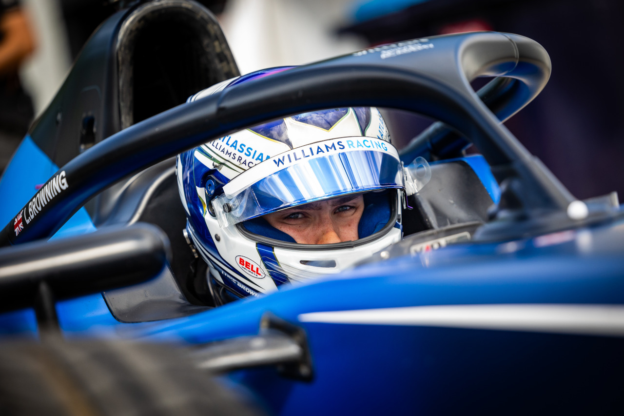 2025年FIA F2第10戦ブダペスト　ルーク・ブラウニング（ハイテックTGR／ウイリアムズ育成）