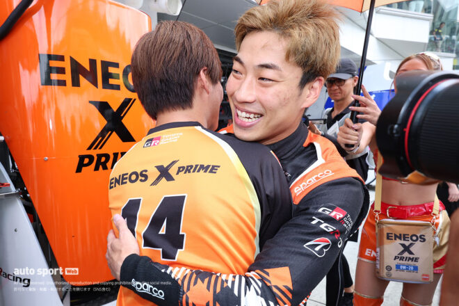 福住仁嶺と大嶋和也（ENEOS X PRIME GR Supra）