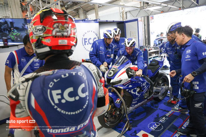 2025鈴鹿8耐：エンジンブローにて1時間でリタイアしたF.C.C. TSR Honda France