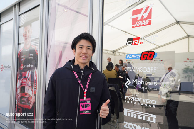 2025年F1第3戦日本GPを訪れていた坪井