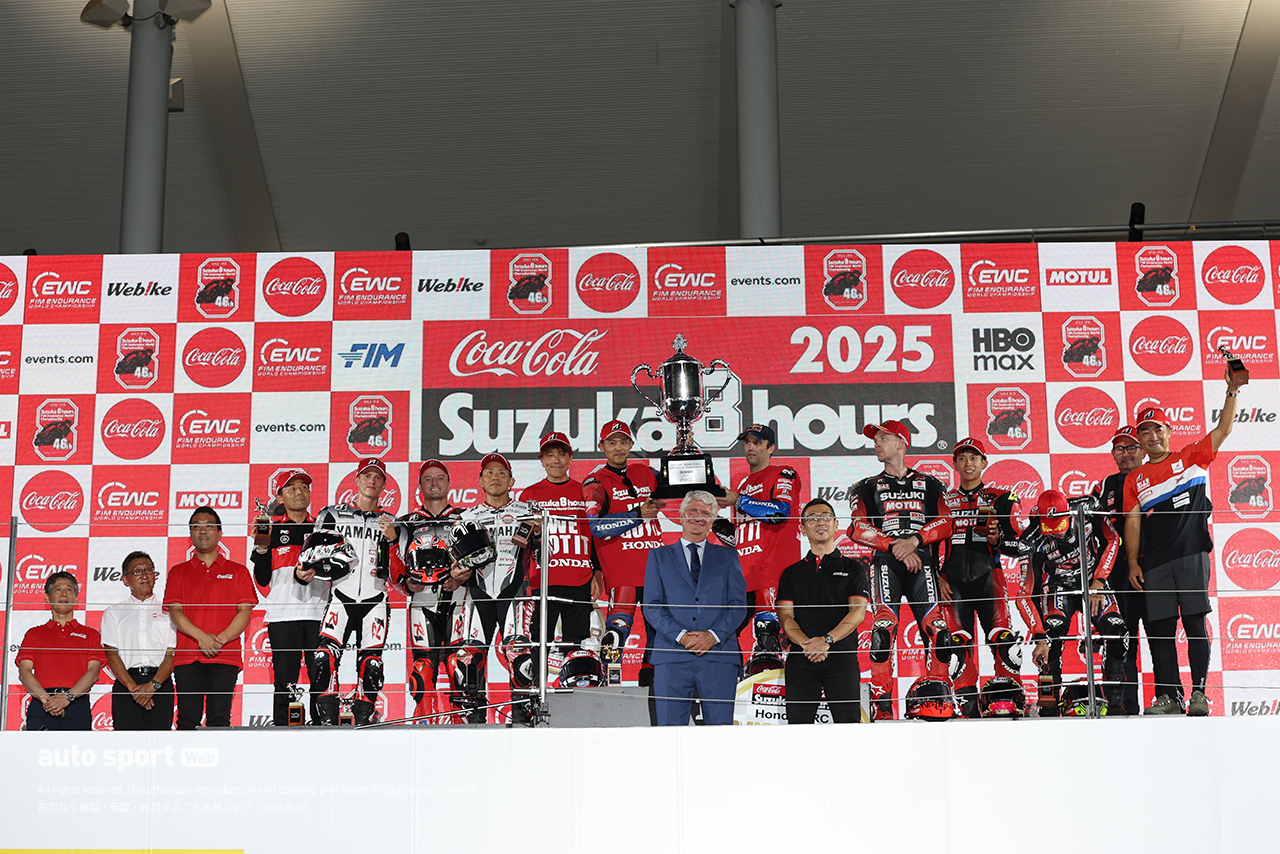 ポディウムの様子／2025鈴鹿8耐