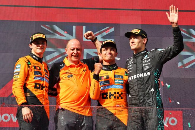 2025年F1第14戦ハンガリーGP　表彰式